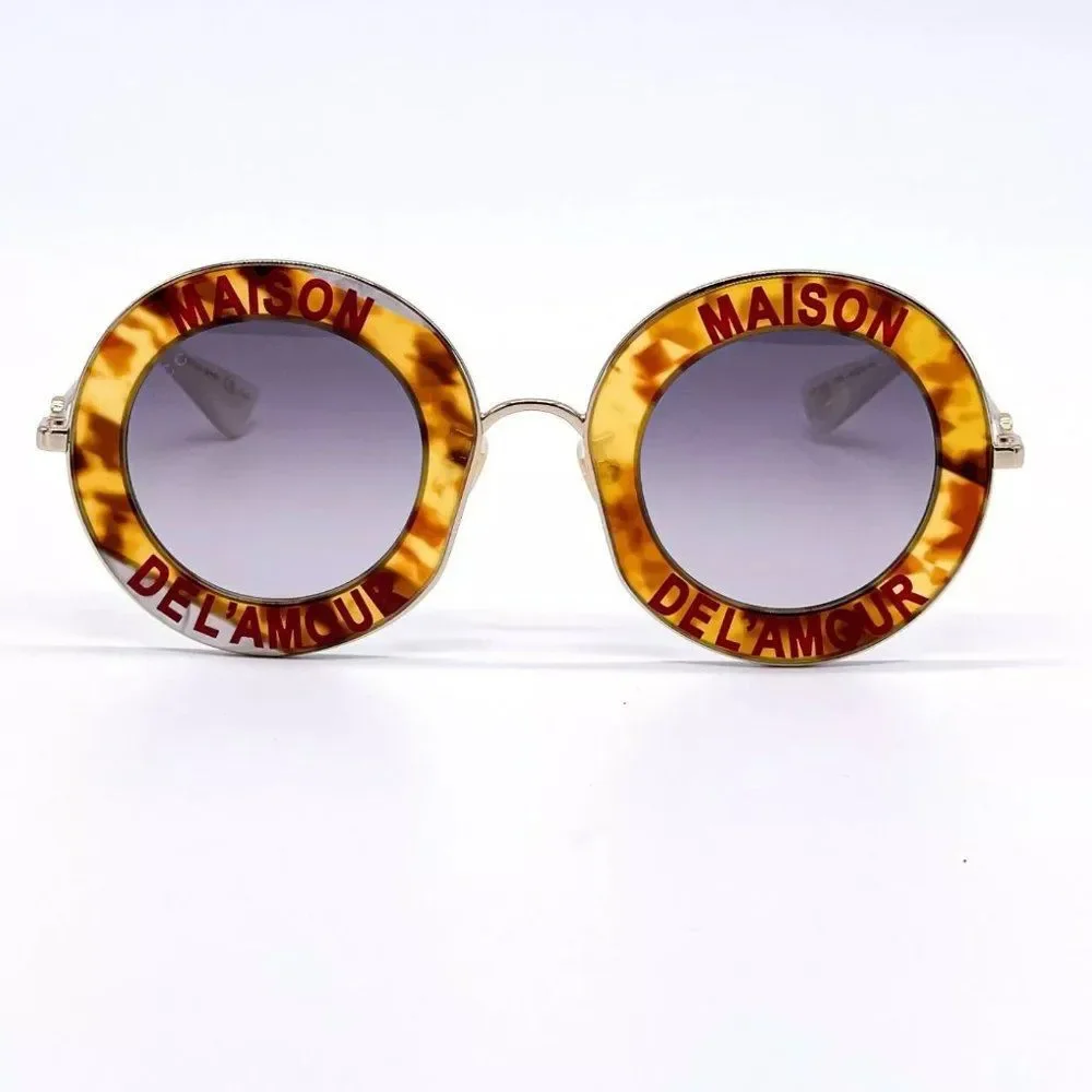 Sale! New Gucci Unisex 44mm Gold and Brown Sunglasses!